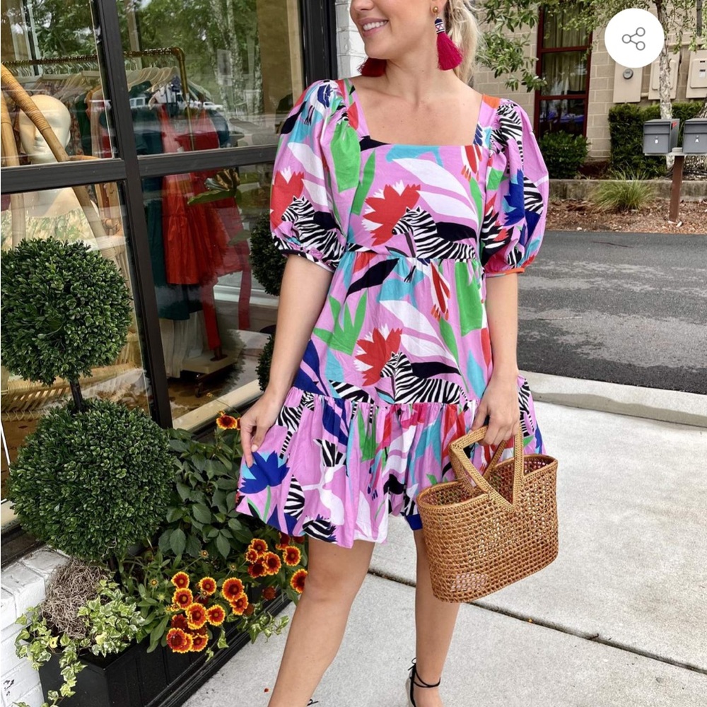 Oliphant Bubble Mini Dress - Panama